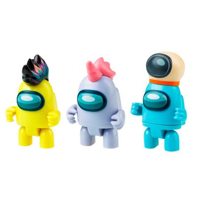 Набор фигурок Желтый герой 3 штуки 3 серия Among Us PMI AU6303B 1